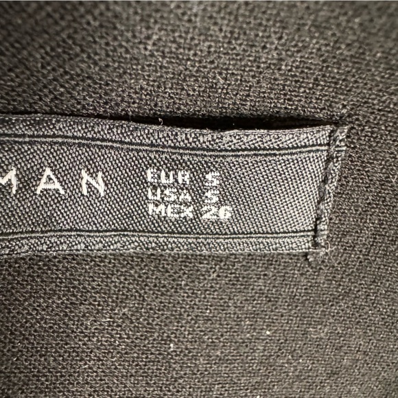 ZARA Woman Black Thick Wrap Mini Skirt Size Small Neutral - Picture 7 of 7